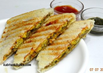 egg bhurji sandwitch