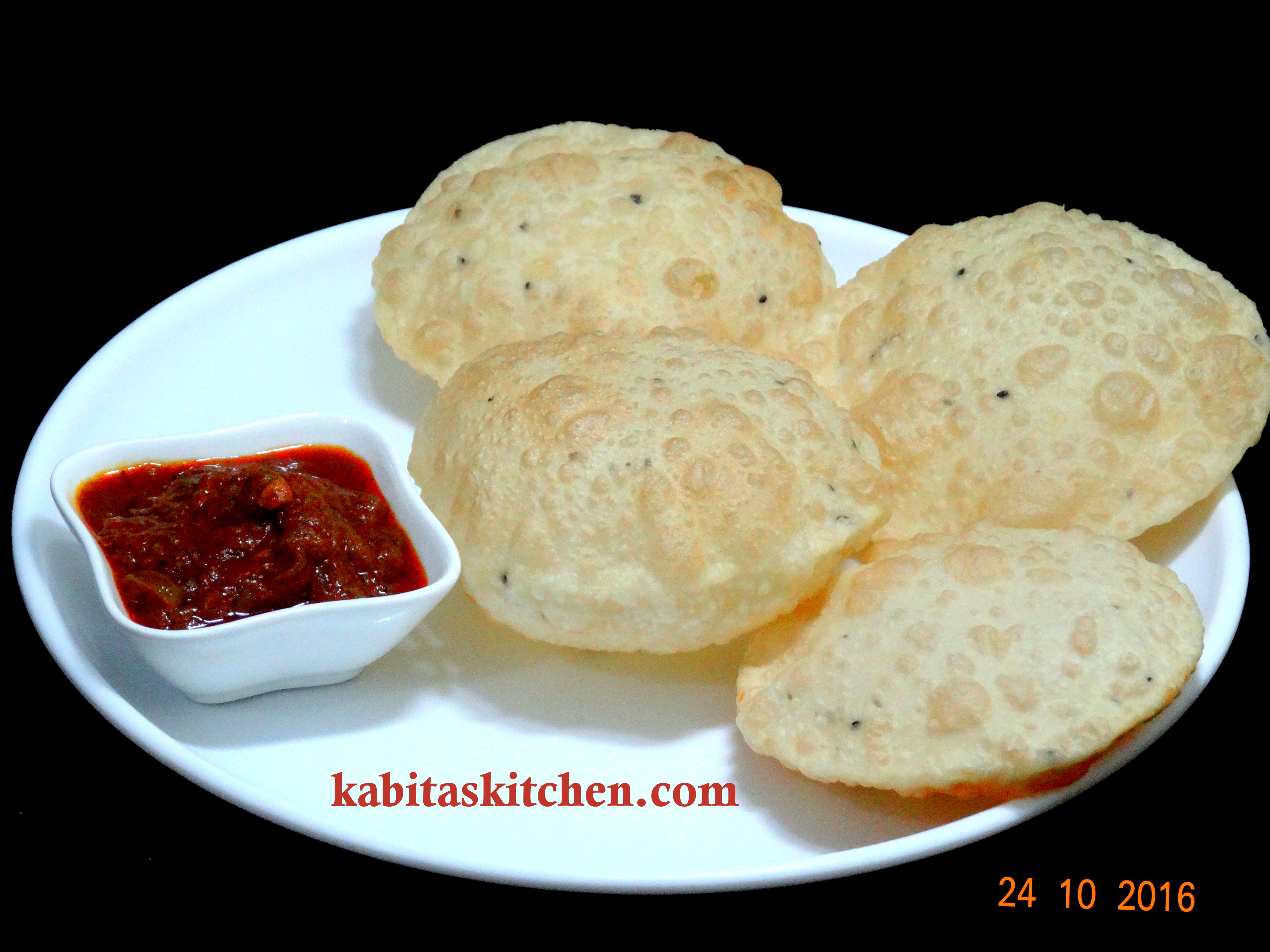 urad dal puri quick easy simple tasty recipe step by step