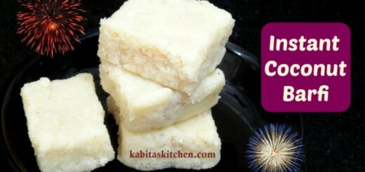 coconut barfi